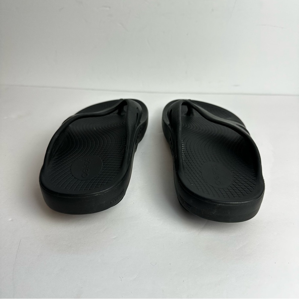 Oofos Ooriginal Recovery Sandals Women's 12 or Men's 11 Flip Flops Black Shoes - Picture 3 of 8